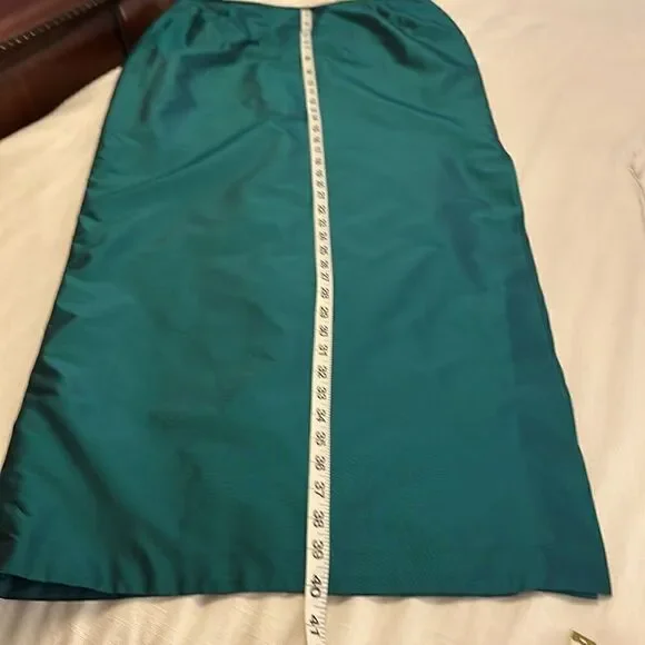Chetta B maxi skirt- gorgeous teal green, narrow with generous slit - Picture 7 of 7
